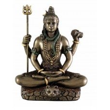 Shiva Idol ( moorti ) Lord Shiv Padmasana Sitting Shiv Statue Gifts(3.4 Inches)   202351557992